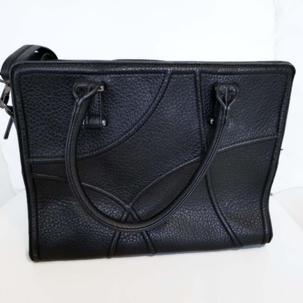 Black SR2 Handbag Purple Interior